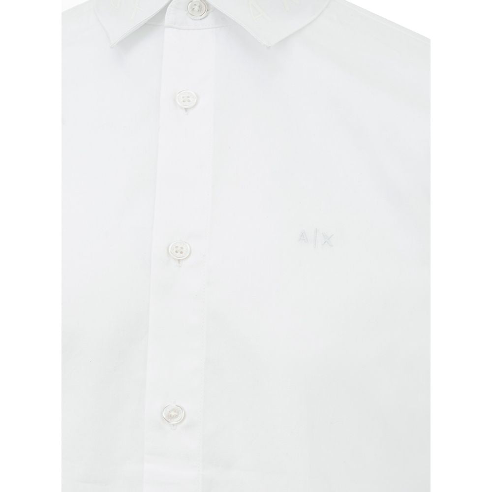 Elegant White Cotton Shirt for Men