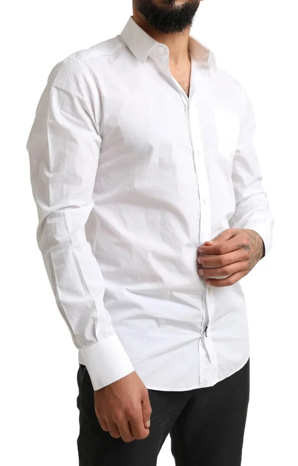 White GOLD Formal Cotton Tuxedo Dress Shirt