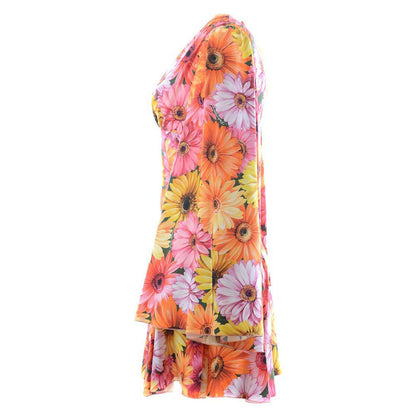 Multicolor Silk Dress