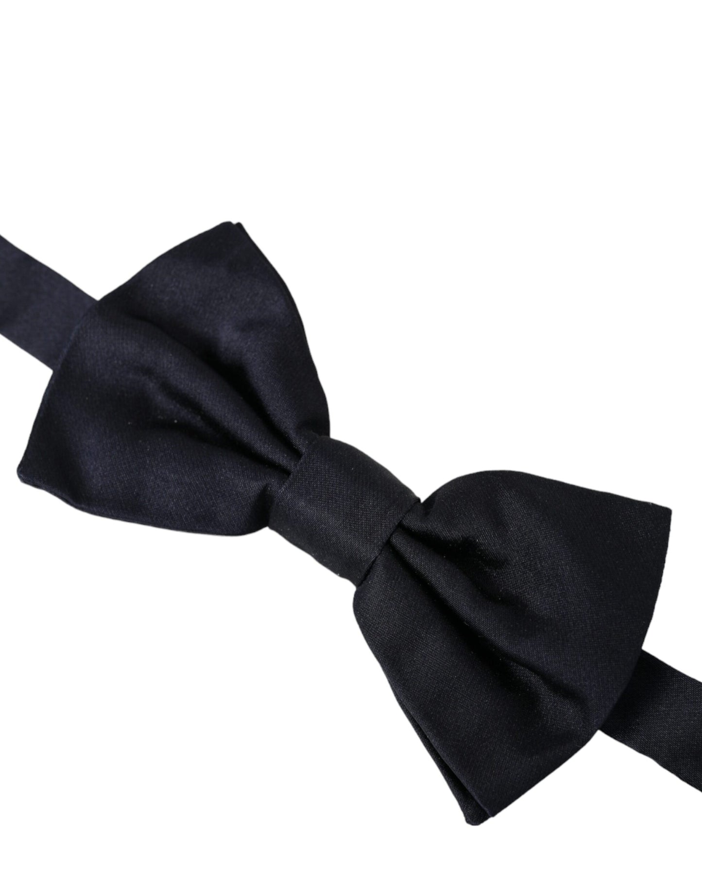 Dark Blue Silk Adjustable Neck Men Bow Tie