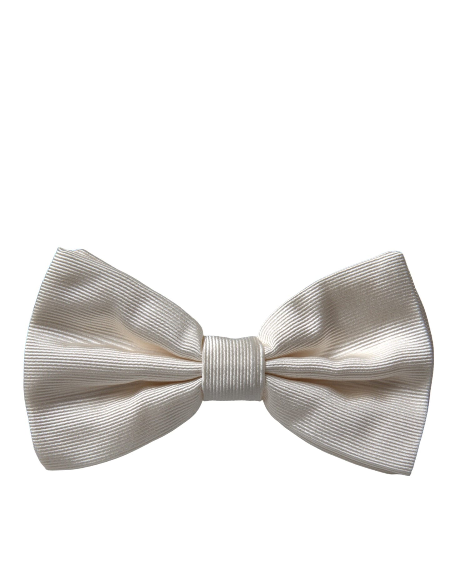 Off White Silk Adjustable Neck Men Bow Tie