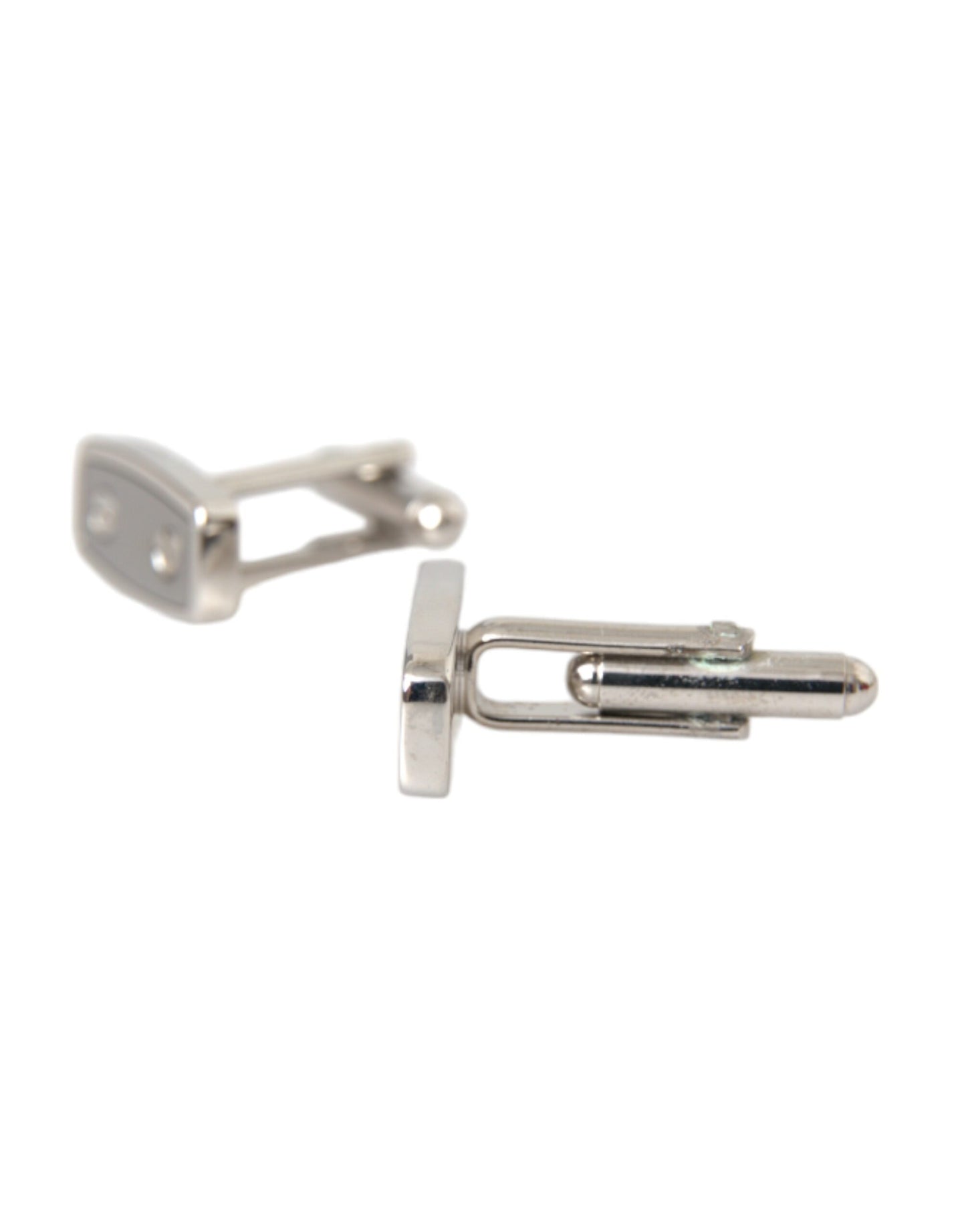 Silver Plated Metal Brass Pin Men Cufflinks