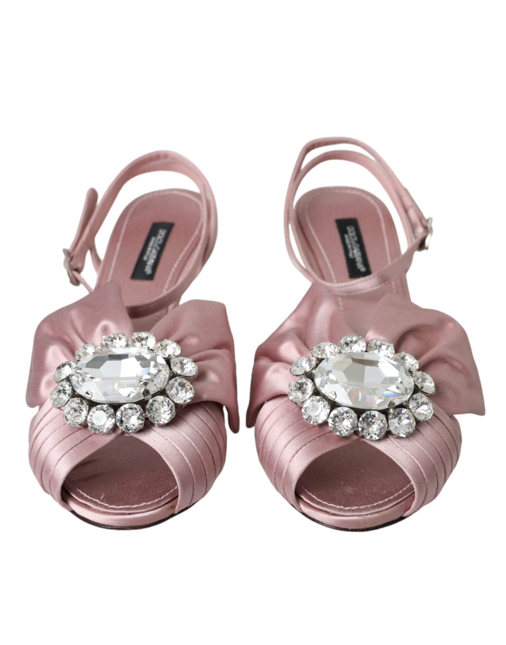 Pink Keira Crystal Heels Sandals Shoes