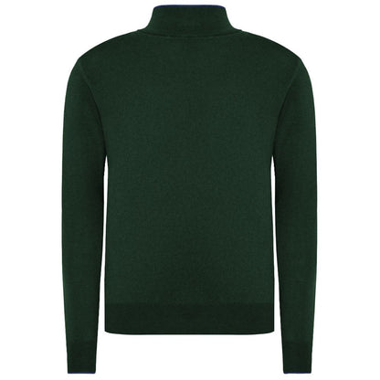 Green Wool Men Sweater