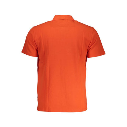 Red Cotton Men Polo Shirt