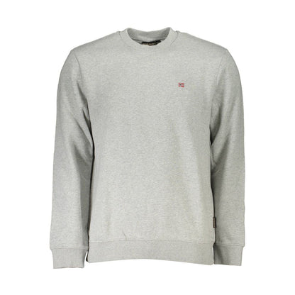 Gray Cotton Men Sweater