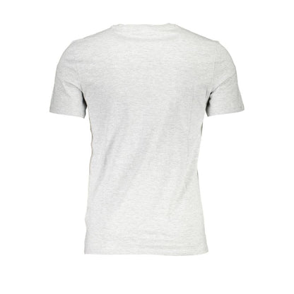 Gray Cotton Men T-Shirt