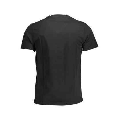 Black Cotton Men T-Shirt