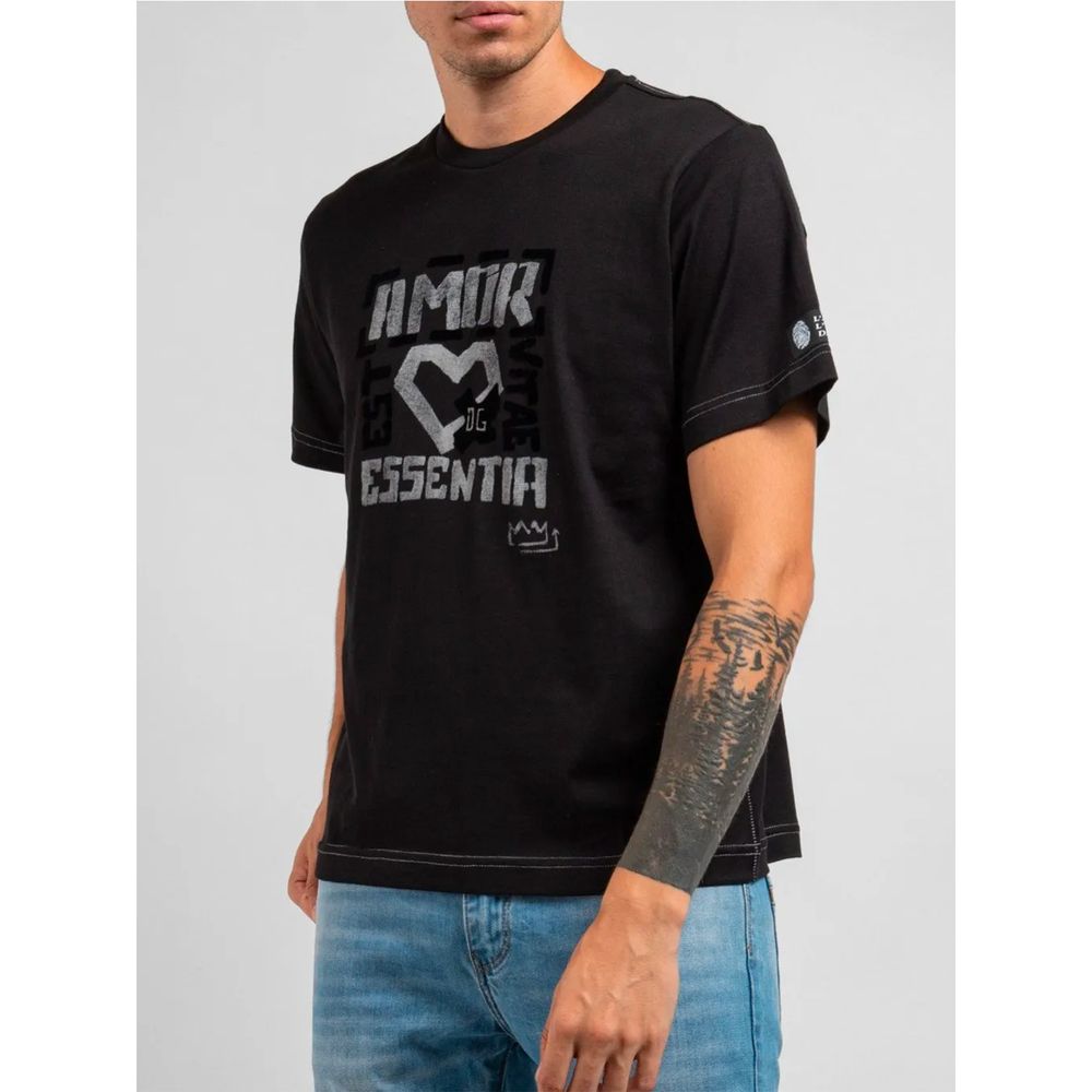 Black Cotton T-Shirt