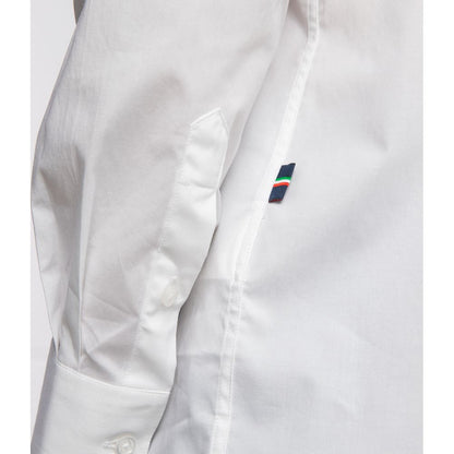 White Cotton Men Shirt