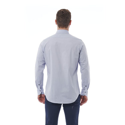 Gray Cotton Men Shirt