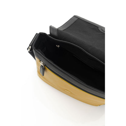 Yellow Leather Women Crossbody Bag