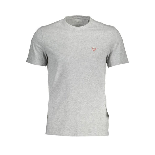 Gray Cotton Men T-Shirt