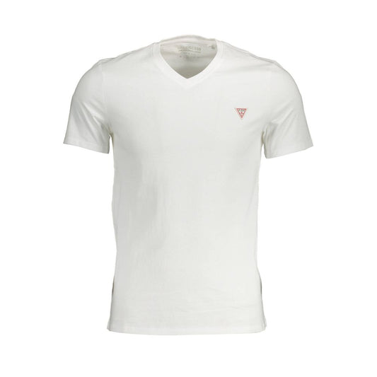 White Cotton Men T-Shirt