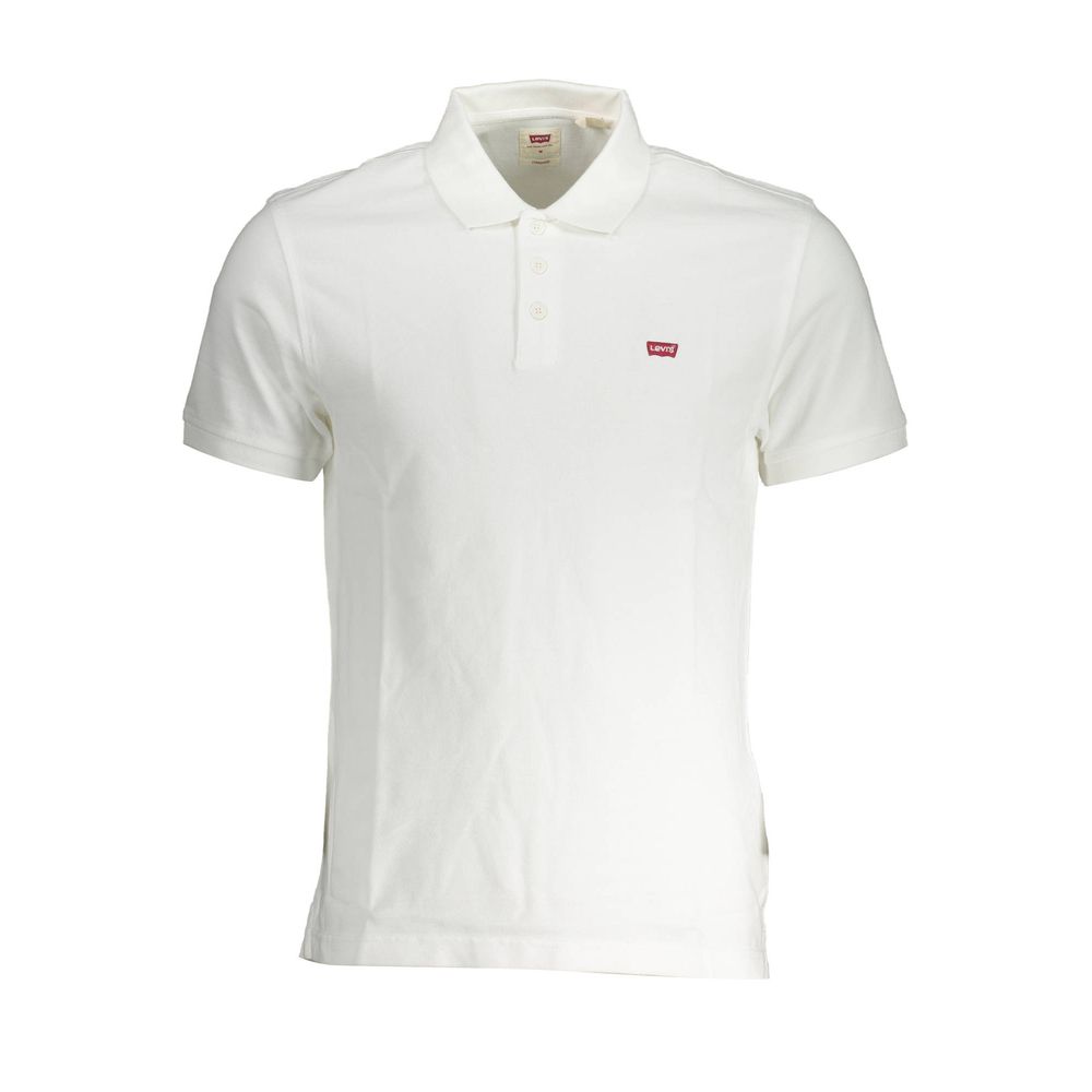 White Cotton Men Polo