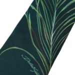 Green Printed 100% Silk Adjustable Men Tie