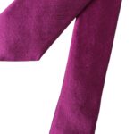 Purple Solid Satin Silk Adjustable Men Tie