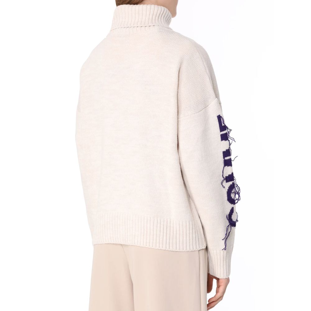 Beige Acrylic Sweater