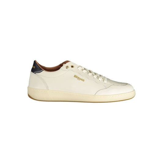 White Polyester Sneaker