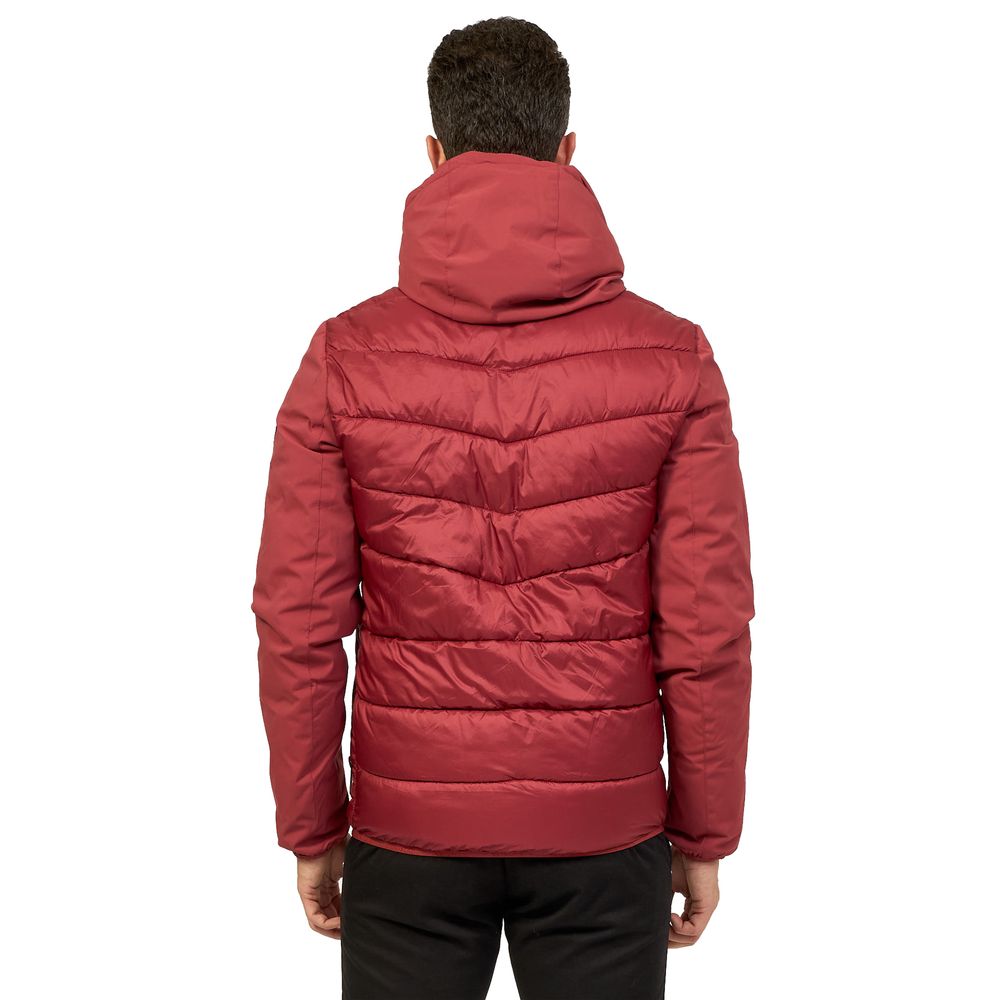 Red Nylon Men Jacket