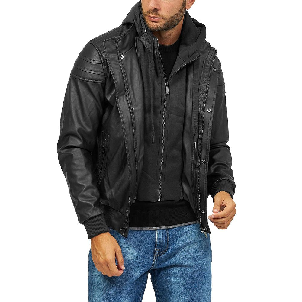 Black Polyethylene Men's Jacket