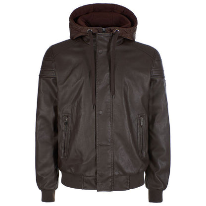 Brown Polyethylene Men's Jacket