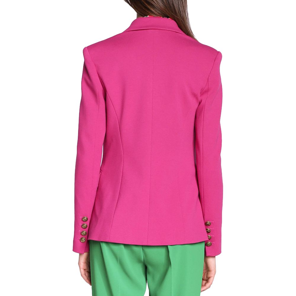 Fuchsia Viscose Suits & Blazer