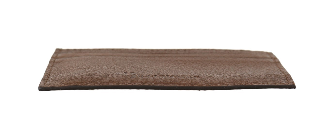 Elegant Leather Men's Wallet in Brown