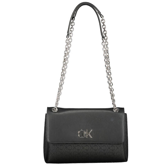 Black Polyester Handbag