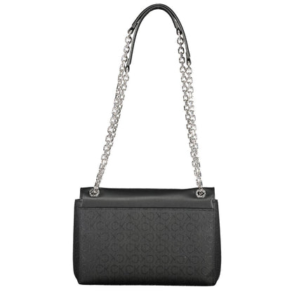 Black Polyester Handbag