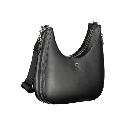 Black Polyester Handbag