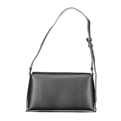 Black Polyester Handbag