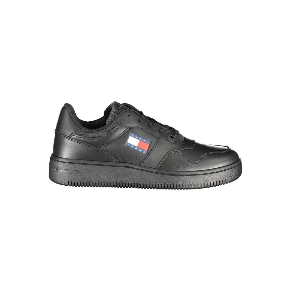 Black Polyester Sneaker