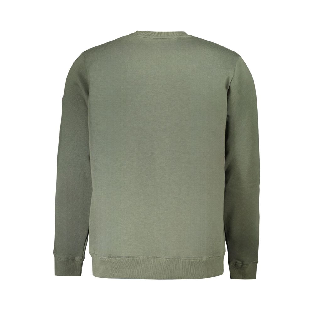 Green Cotton Men Sweater