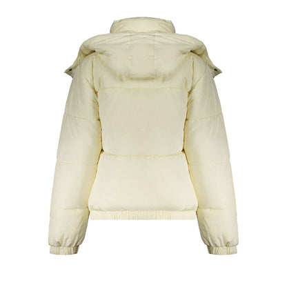 Beige Polyester Women Jacket