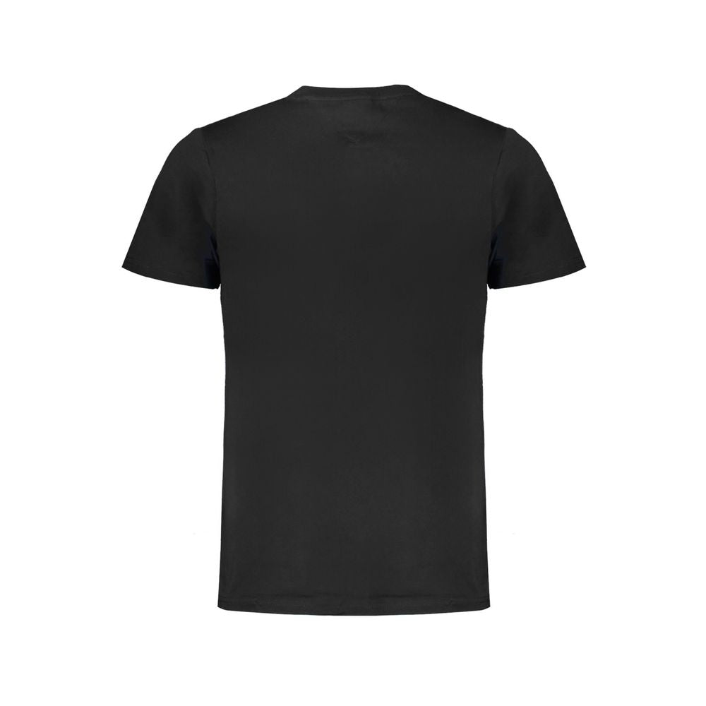 Black Cotton Men T-Shirt