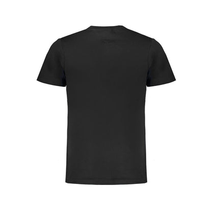 Black Cotton Men T-Shirt