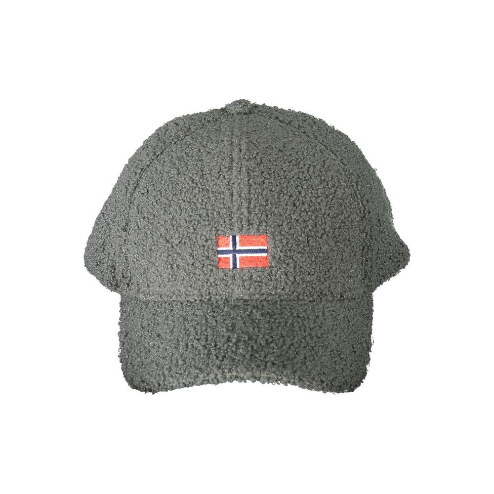 Gray Polyester Men Cap