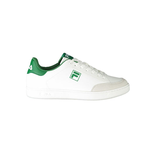 White Polyester Men Sneaker