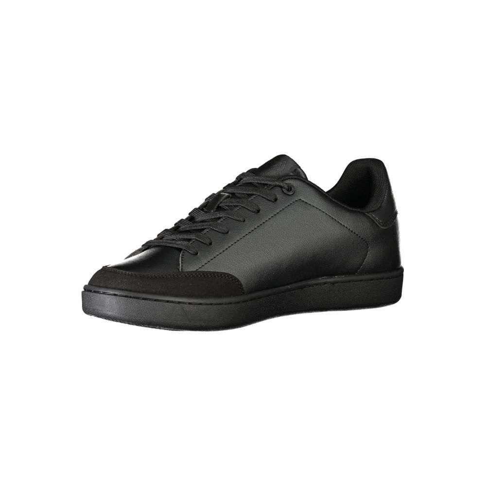 Black Polyester Men Sneaker