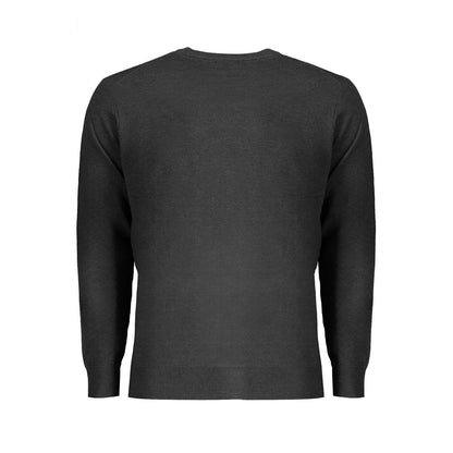 Black Wool Men Sweater