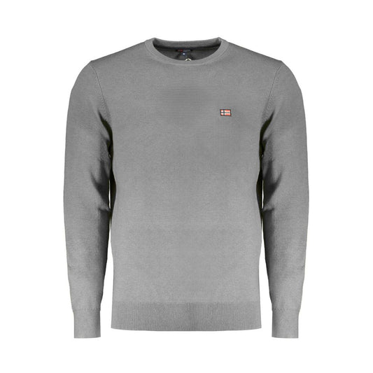 Gray Wool Men Sweater