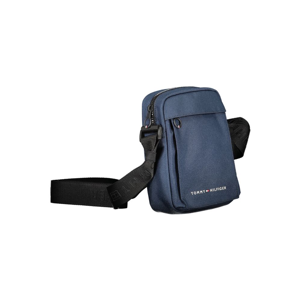 Blue Polyester Shoulder Bag