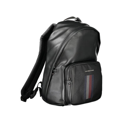 Black Polyester Backpack