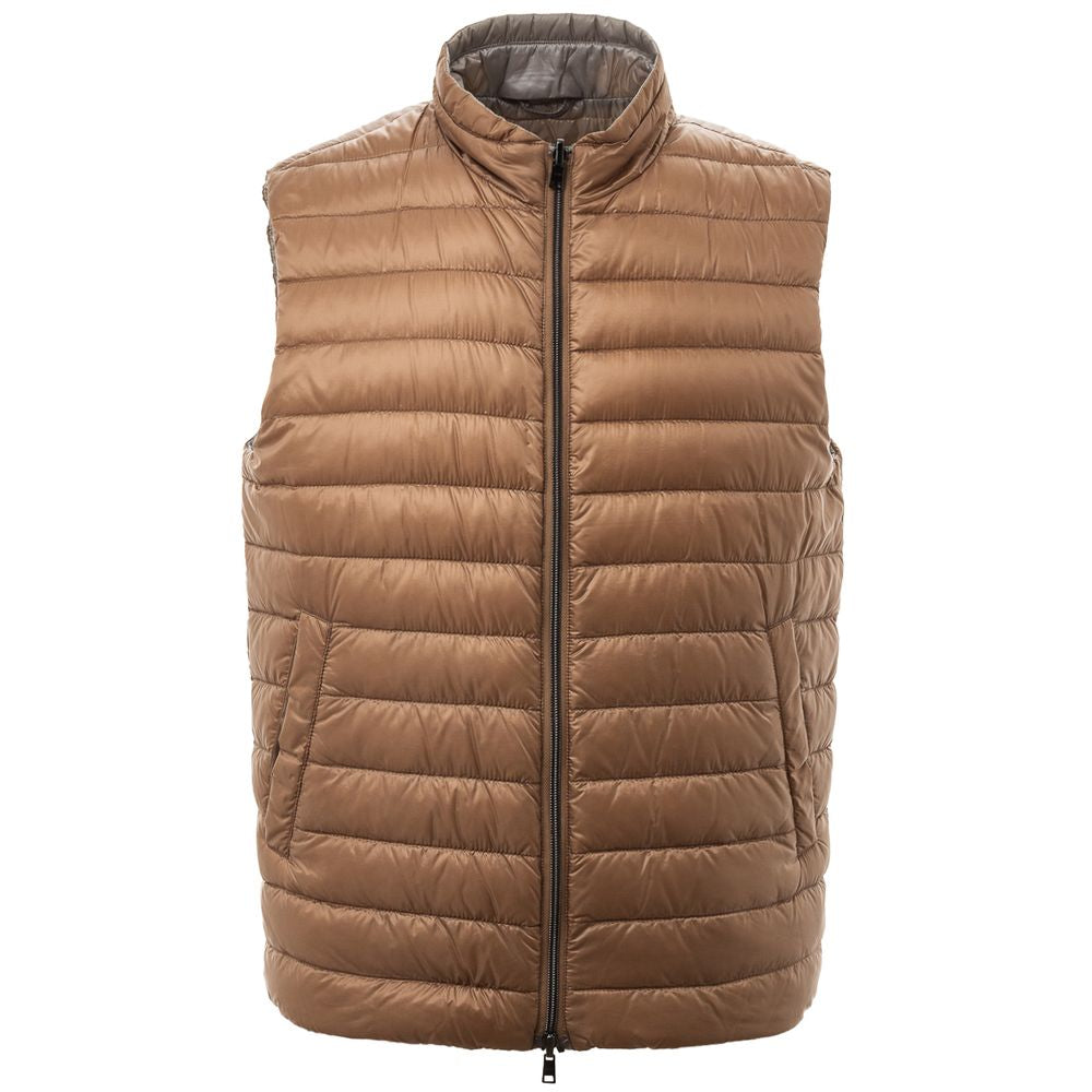 Brown Polyamide Vest