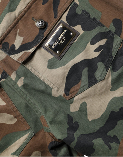 Multicolor Camouflage Cargo Pants