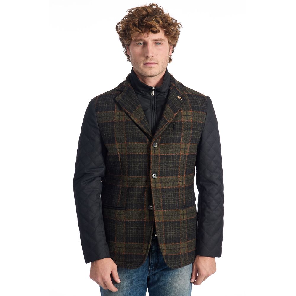 Brown Wool Men's Jacket