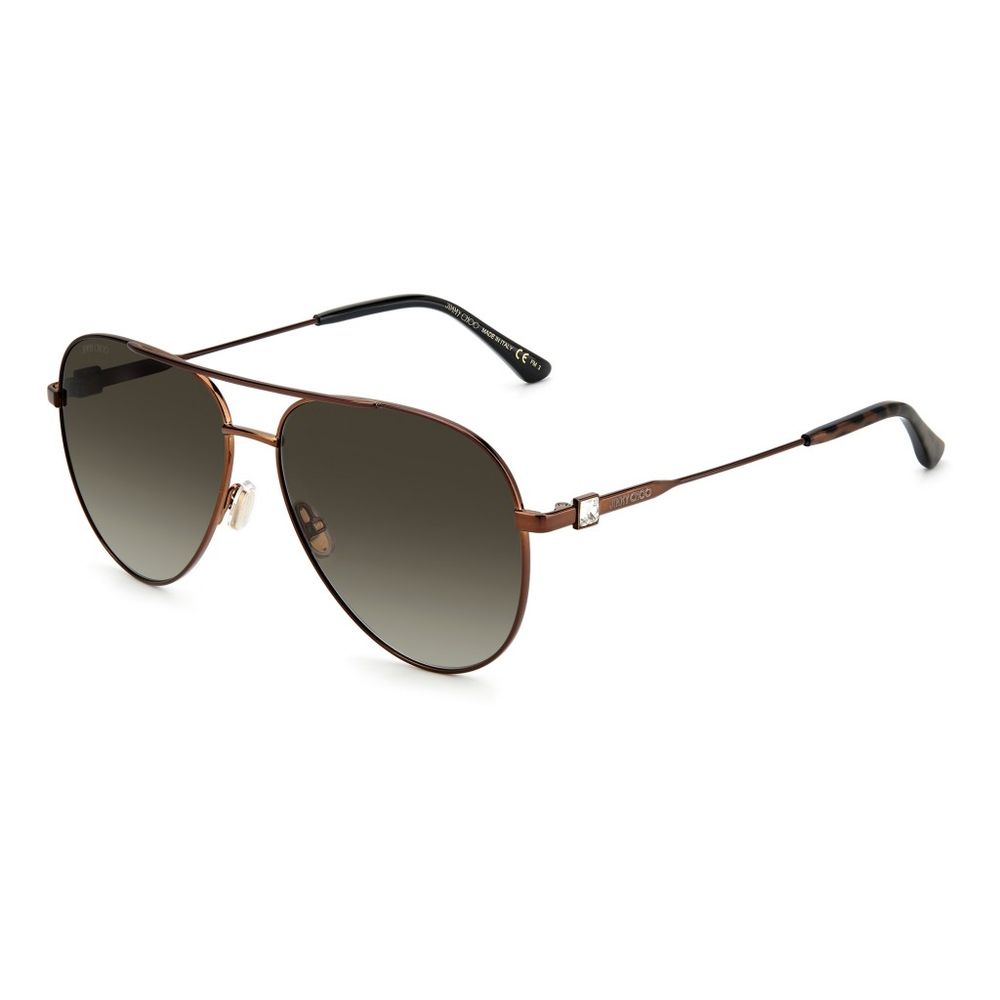 Brown Metal Sunglasses