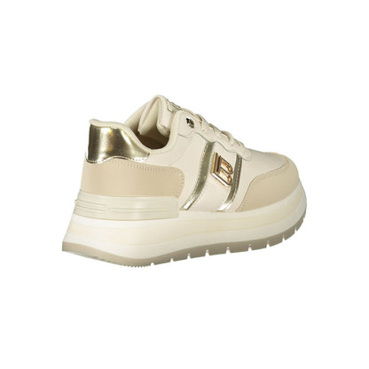 Beige Polyester Sneaker