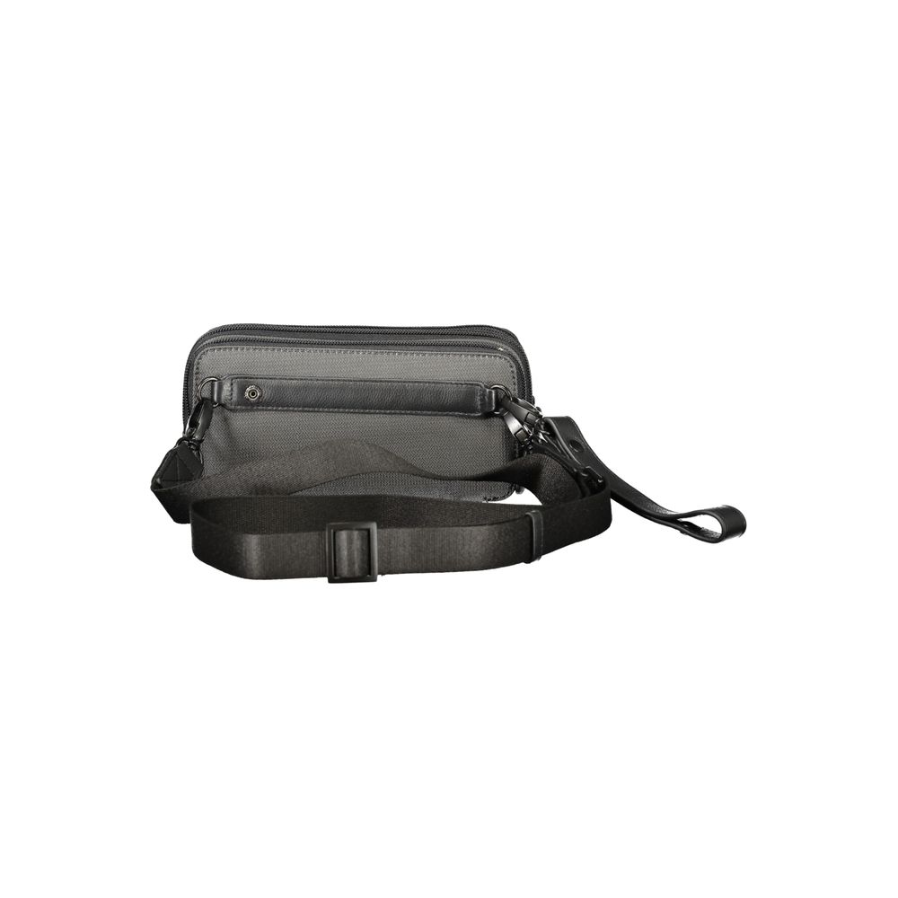 Gray Polyester Shoulder Bag